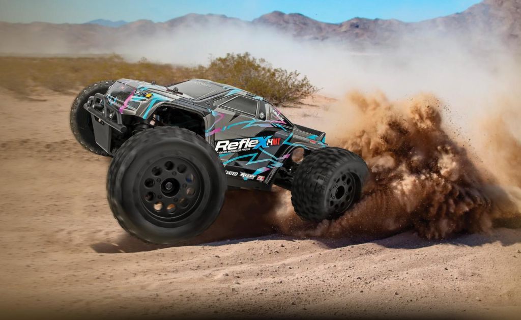 Team Associated | Reflex 14MT RTR, Blue & Purple LiPo Combo | MPN: 20190C