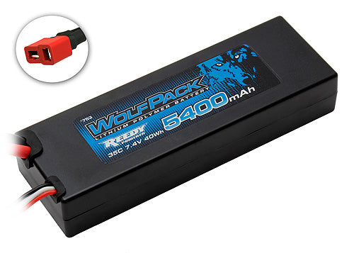 Team Associated | WolfPack LiPo 5400mAh 35C 2S 7.4V with T-Plug | MPN: 753
