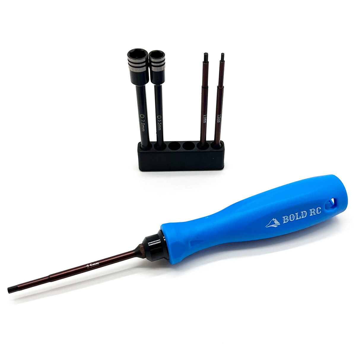 Bold R/C | 1/10th Tool Set, 1/4" Quick Drive Hex & Nut Driver 5 Piece | MPN: 10620