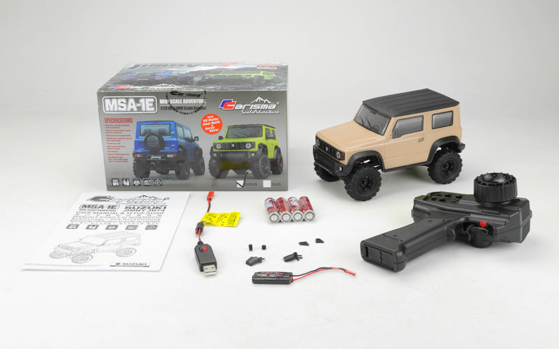 Carisma | MSA-1E 1/24 Suzuki Jimny JB74 Scale Crawler, RTR Ivory | MPN: 82868