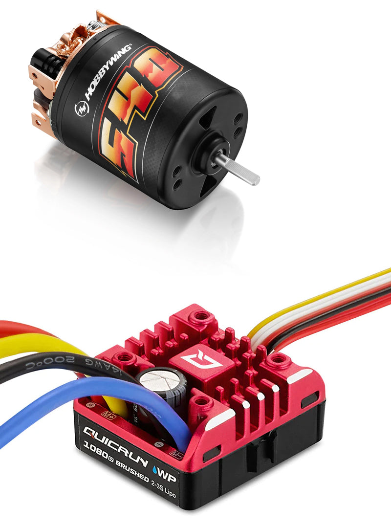 Hobbywing | QuicRun 1080 G2 ESC + Brushed 540 30T Motor Combo | MPN: 38020349