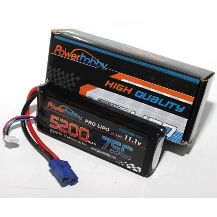 Power Hobby | 3S 11.1V 5200MAH 75C W/EC5 | MPN: 3S520075CEC5
