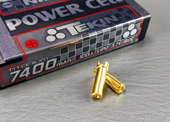 Tekin | 1S 7400mAh 160C 5mm Bullets Titanium LiPo | MPN: TT1650