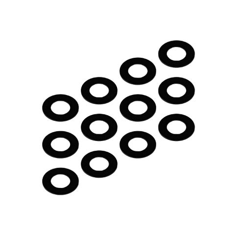 1UP Racing | 3x6x0.25mm Precision Aluminum Shims, Black | MPN: 80301