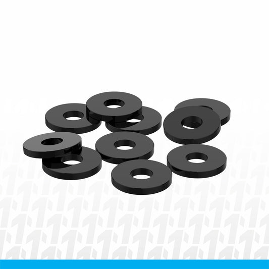 1UP Racing | 3x8x1mm Precision Aluminum Shims, Black, (10 pcs) | MPN: 80403