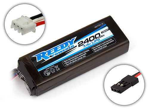 Team Associated | Reedy LiPo Pro TX/RX 2400mAh 7.4V Flat | MPN: 27313