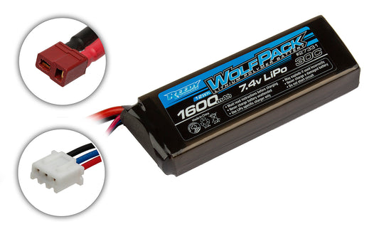 Team Associated | Reedy Wolfpack LiPo 1600mAh 30C 7.4V | MPN: 27331