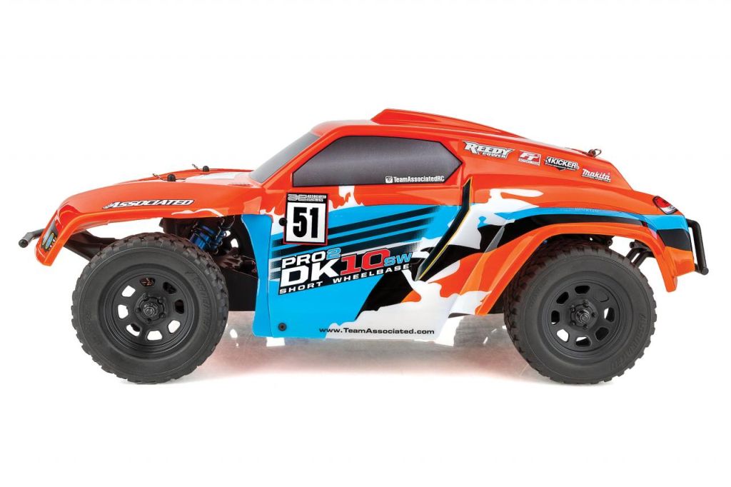 Team Associated | Pro2 DK10SW 1/10 Electric Dakar Buggy RTR, Orange/Blue | MPN: 90038