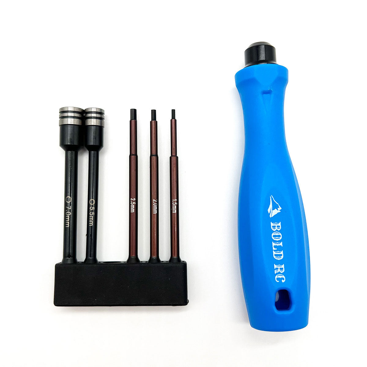 Bold R/C | 1/10th Tool Set, 1/4" Quick Drive Hex & Nut Driver 5 Piece | MPN: 10620