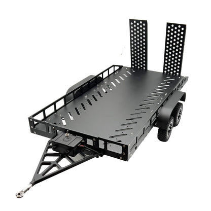 Bold R/C | 1/10 Scale Full Metal Black Trailer with LED Lights | MPN: 5000