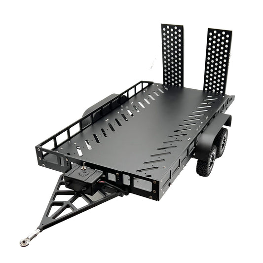 Bold R/C | 1/10 Scale Full Metal Black Trailer with LED Lights | MPN: 5000