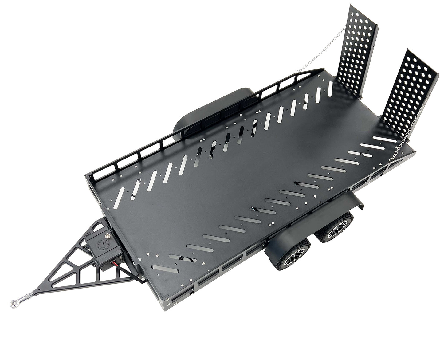 Bold R/C | 1/10 Scale Full Metal Black Trailer with LED Lights | MPN: 5000