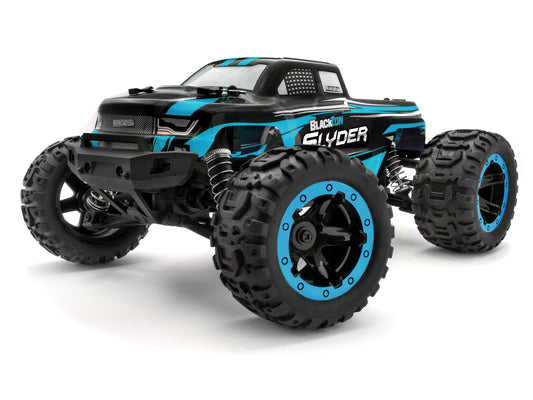BlackZon | Slyder MT 1/16 4WD Electric Monster Truck - Blue | MPN: 540104