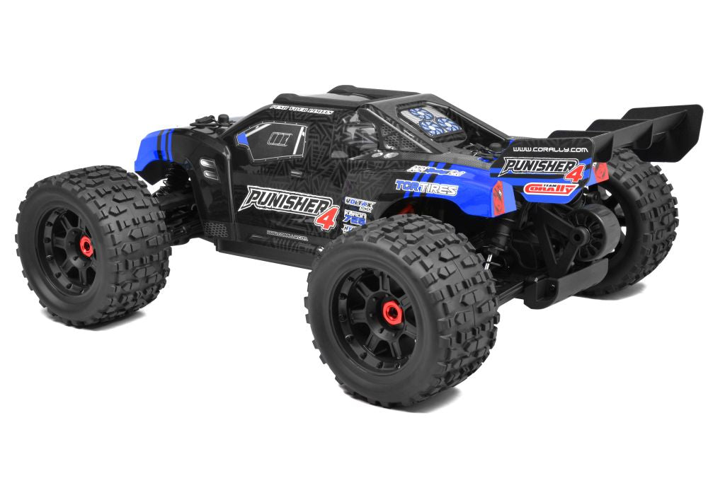 Corally | Punisher 4S Monster Truck RTR Version, Blue | MPN: 00292-B