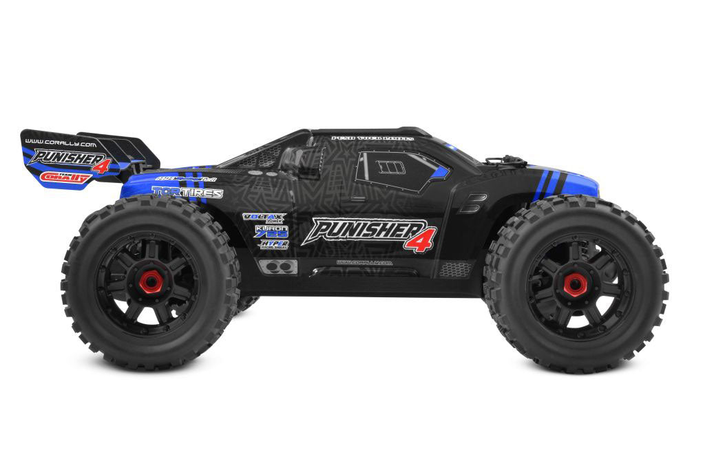 Corally | Punisher 4S Monster Truck RTR Version, Blue | MPN: 00292-B