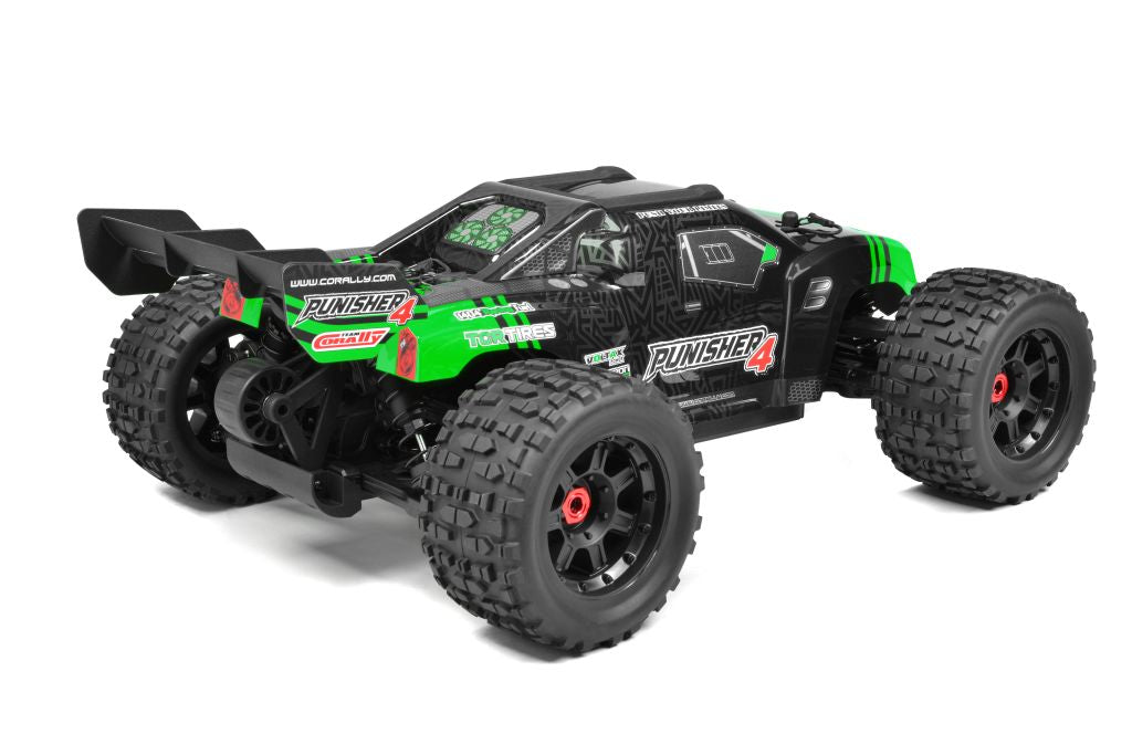 Corally | Punisher 4S Monster Truck RTR Version, Green | MPN: 00292-G