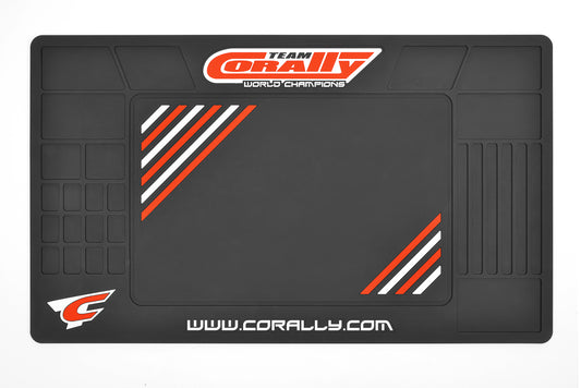 Corally | Team Corally Rubber Pit Mat  | MPN: 90280