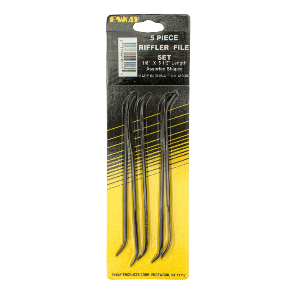 Enkay | 5pc Riffler File Set, Carded  | MPN: 460-5C