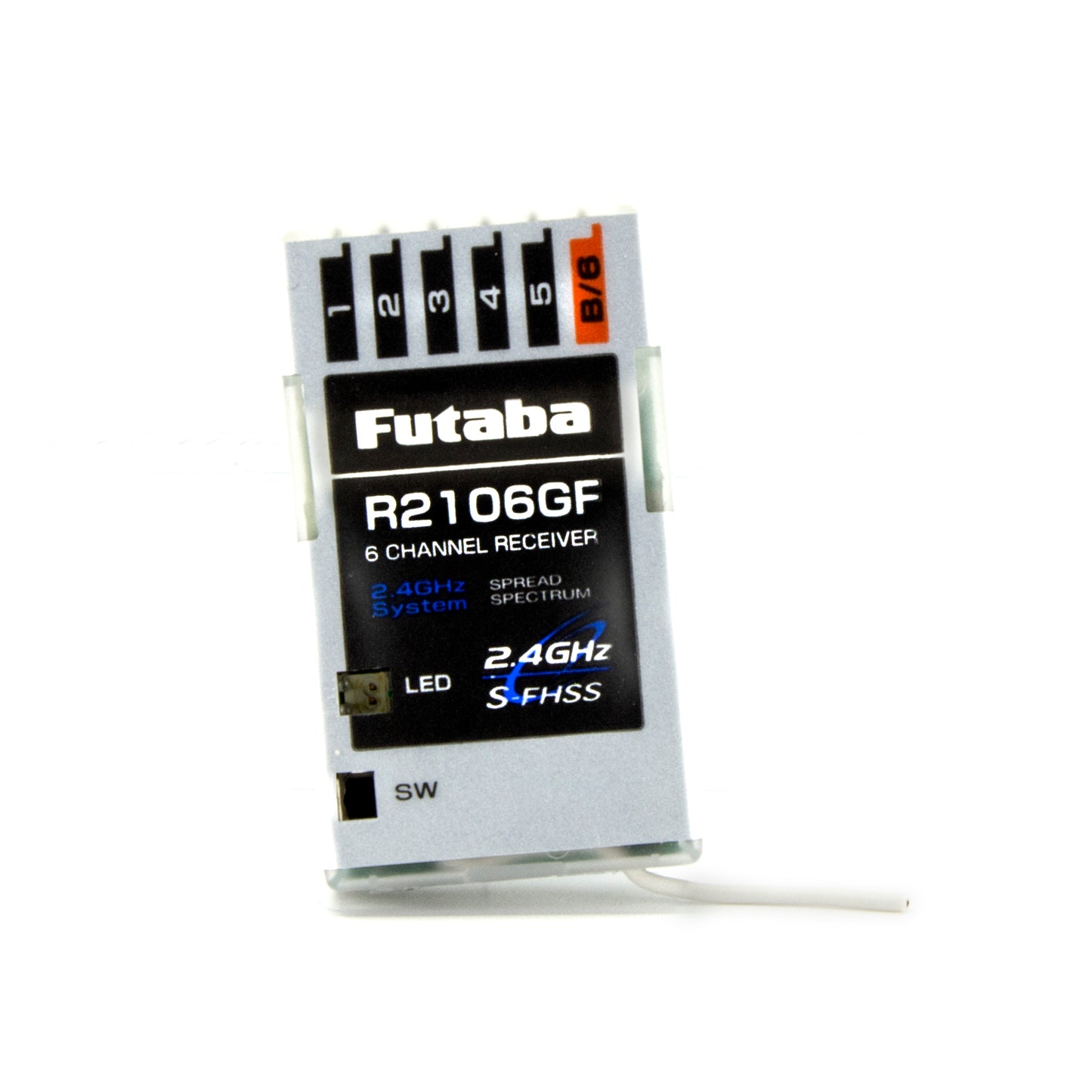 Futaba | R2106GF 2.4GHz S-FHSS 6-Channel Micro Receiver | MPN: 01102201-3