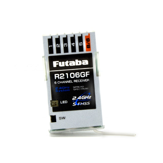 Futaba | R2106GF 2.4GHz S-FHSS 6-Channel Micro Receiver | MPN: 01102201-3