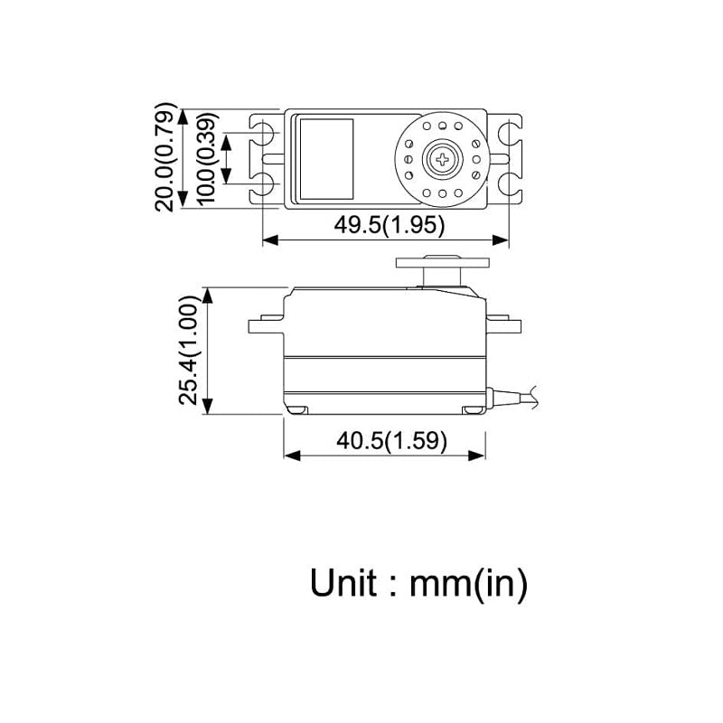 Futaba | S-A400 - S.Bus2 Coreless Digital Airplane Servo | MPN: 01102403-3