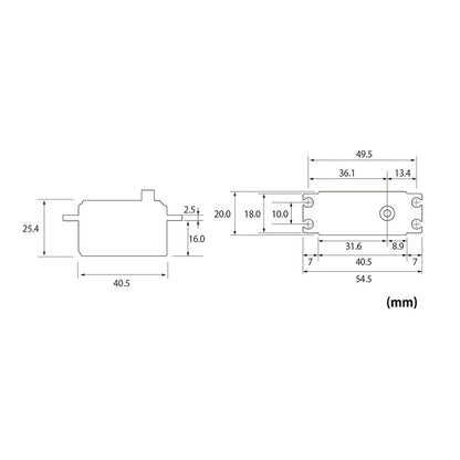 Futaba | S-C400 - S.Bus2 High-Voltage Surface Servo | MPN: 01102404-3