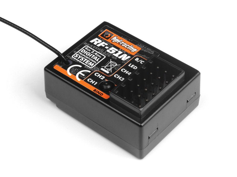 HPI Racing | Waterproof RF-51N 2.4GHz 4 Channel Receiver | MPN: 160556