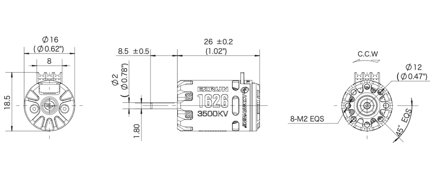 Hobbywing | EZRUN Mini28 ESC & 1626 SD 3500KV Motor Combo | MPN: 38020366