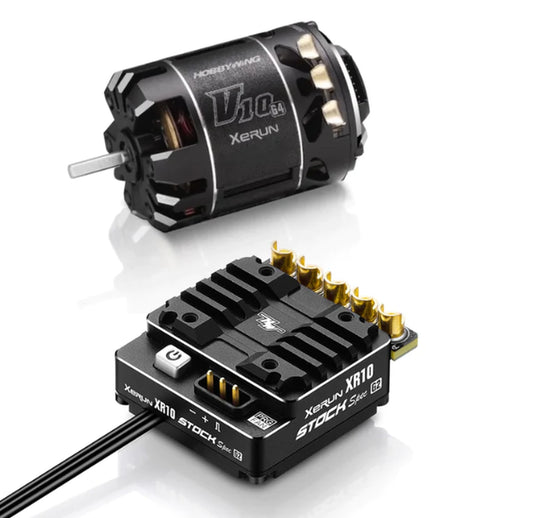 Hobbywing | Xerun Combo XR10 Stock 2S G2 ESC & V10 G3R 25.5T Motor | MPN: 38020380