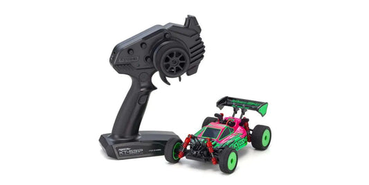 Kyosho | Mini-Z 4WD Inferno MP9 Buggy Readyset Pink/Green | MPN: 32093PGR
