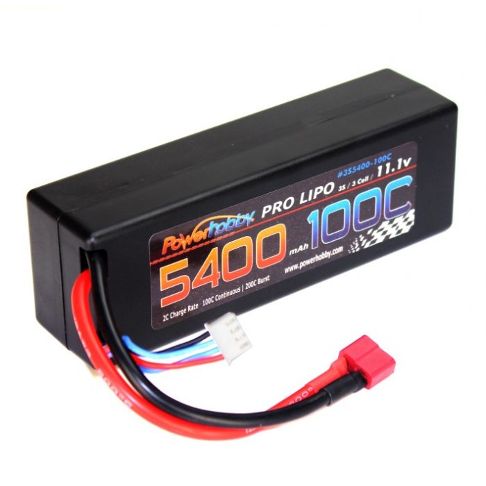 Power Hobby | 3S 11.1V 5400MAH 100C W/ Deans Hard Case | MPN: 3S5400100CDNSHCS