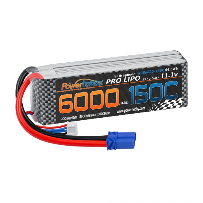 Power Hobby | XTREME 3S 11.1V 6000mah 150c-300C Lipo Battery W EC5 | MPN: 3S6000150CEC5