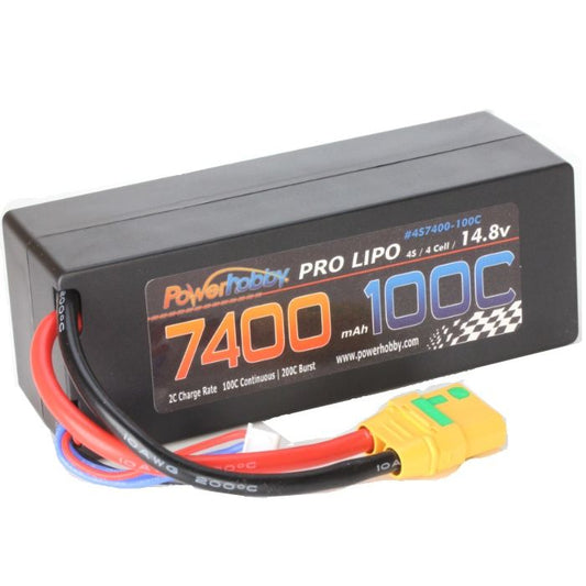 Power Hobby | 4S 14.8V 7400MAH 100C w/ EC5 Hard Case | MPN: 4S7400100CEC5HCS