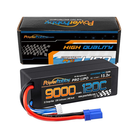 Power Hobby | 4S 15.2V 9000mah 120C Graphene Lipo Battery w/ EC5 Plug | MPN: 4S9000120CHVEC5