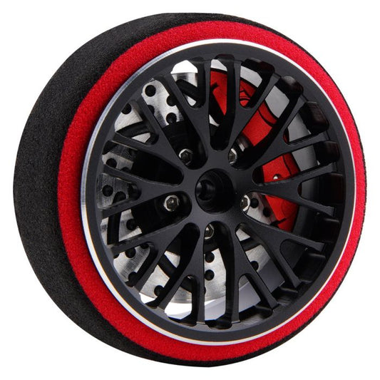 Power Hobby | Metal Steering Transmitter Wheel Black FOR Traxxas TQI | MPN: 5528BLACK