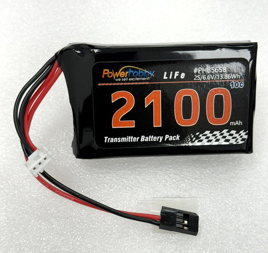 Power Hobby | LiFe 6.6V 2100mah Futaba Transmitter Battery Pack | MPN: 5658