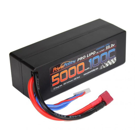 Power Hobby | 6S 22.2V 5000MAH 100C W Deans Hard Case | MPN: 6S5000100CDNSHCS
