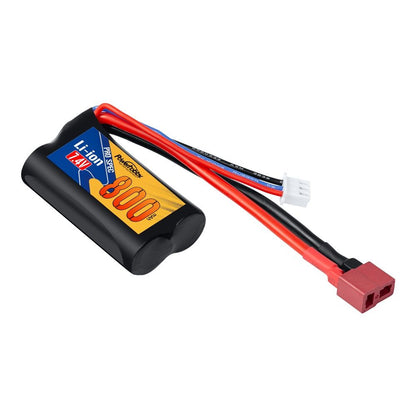 Power Hobby | Li-ion 7.4V 800mAh Battery with Deans Plug: Blackzon | MPN: PH2S800MAH14500