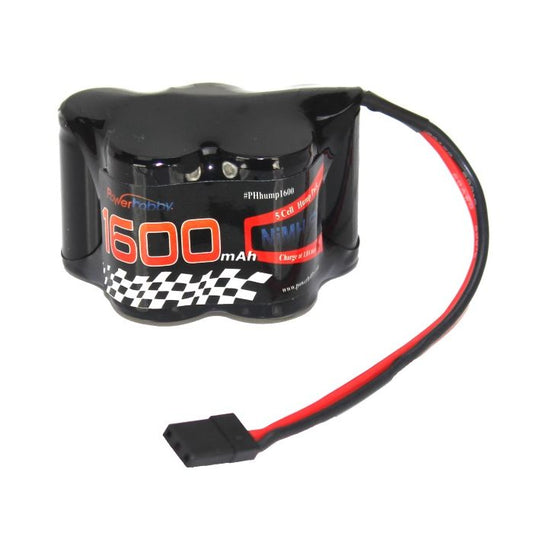 Power Hobby | 6V 1600mAh NiMH Hump Battery Pack w/ Hitec Connector | MPN: PH4000