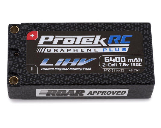 Protek R/C | 2S 130C Low IR Si-Graphene + HV Shorty LiPo Battery | MPN: 511422