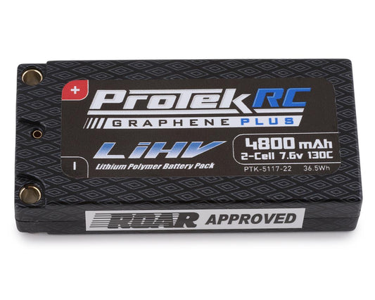 Protek R/C | ProTek RC 2S 130C Low IR Si-Graphene + HV LCG Shorty | MPN: 511722
