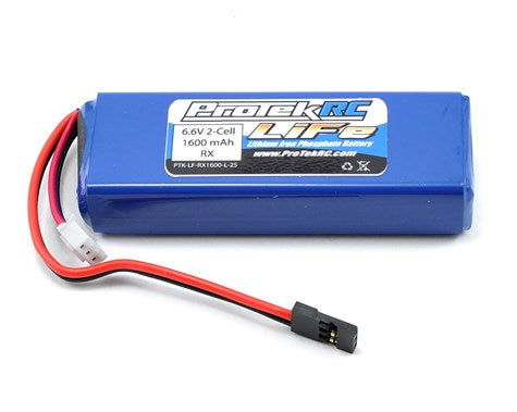 Protek R/C | LiFe Mugen & AE Rx Battery Pack (6.6V/1600mAh) w/Balancer | MPN: 5163
