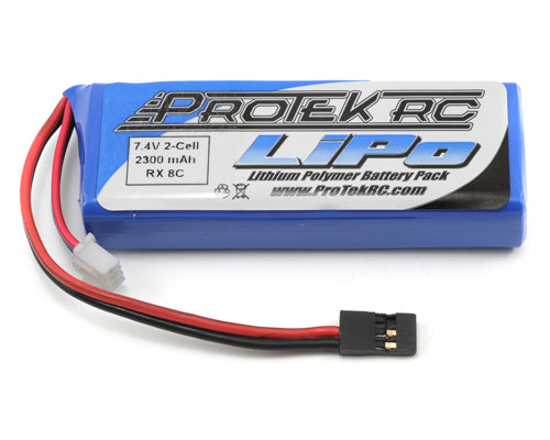 Protek R/C | 2S 7.4V 2300mAh LiPo Flat Receiver Battery Pack | MPN: 5196