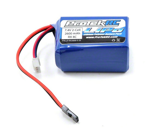 Protek R/C | R/C Li-POLY HUMP RECEIVER BATTERY PACK (7.4V/2600MAH) | MPN: 5161