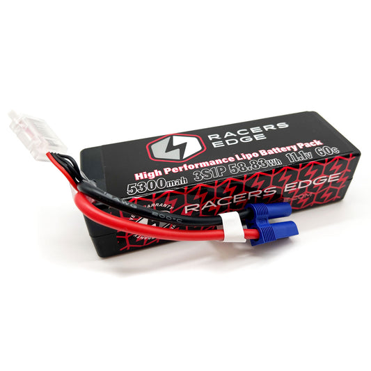 Racers Edge | 5300mAh 3S 11.1V 60C Hard Case Lipo Battery w/EC5 Connector | MPN: LP53003S60EC5