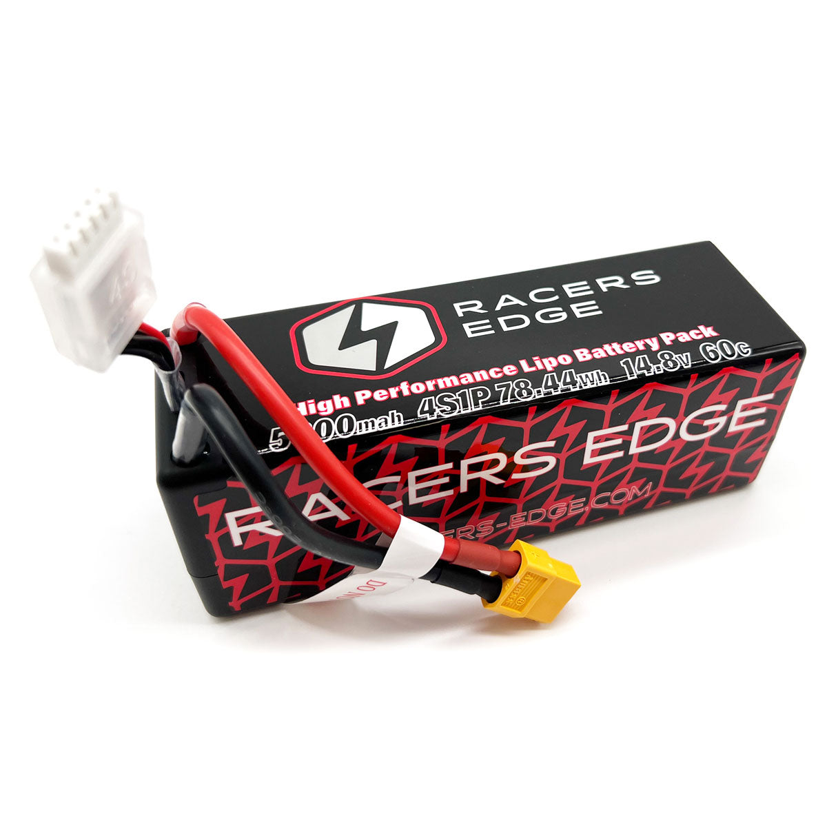 Racers Edge | 5300mAh 4S 14.8V 60C Hard Case Lipo Battery w/ XT60 Connector | MPN: LP53004S60XT60