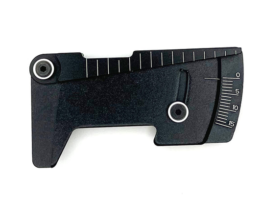 Racers Edge | Aluminum Ride Height/Camber Gauge, Black | MPN: PRO7026