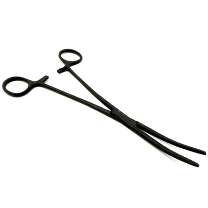 Racers Edge | 8" Locking Pliers, Curved, Stainless Steel (Black Finish) | MPN: PRO7053