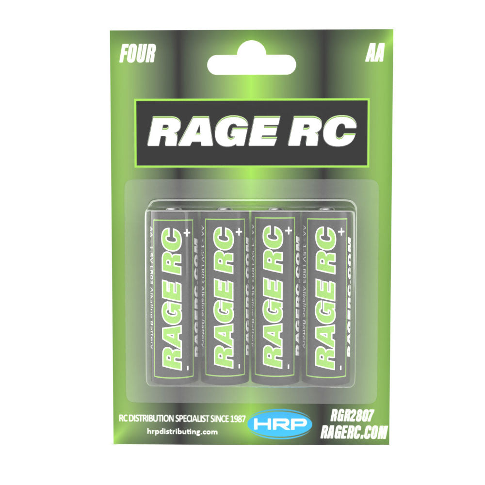 Rage R/C | AA Alkaline Batteries (4 Pack)  | MPN: 2807