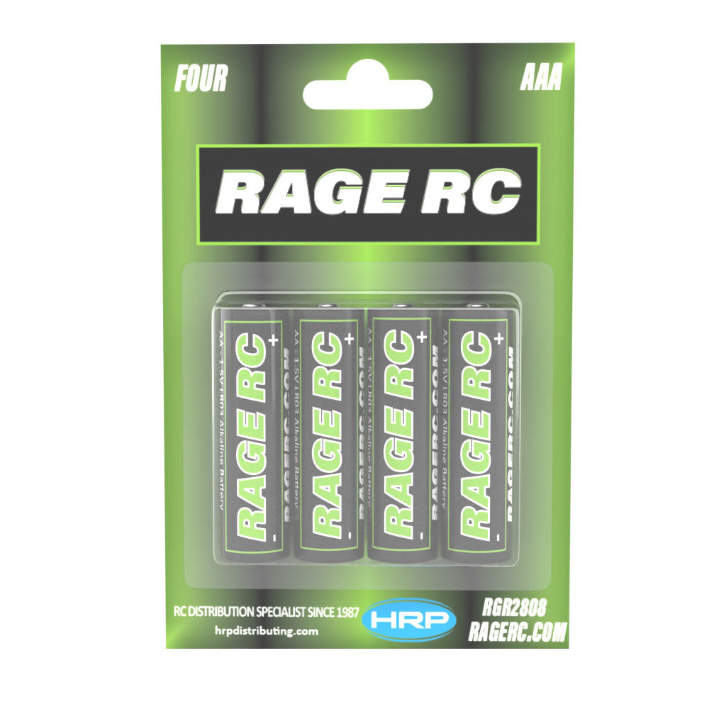 Rage R/C | AAA Alkaline Batteries (4 Pack) | MPN: 2808